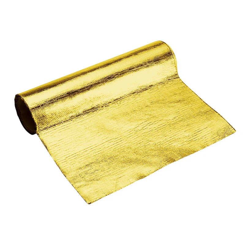 Goud Glasvezel Warmte-isolatietape Brandwerende Weerstand tegen hoge temperaturen Beschermfolie Geluidsschild Doek Auto-accessoires