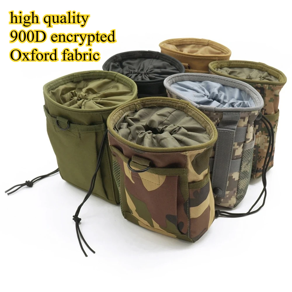 

Outdoor Tactical Molle Storage Waist Pack 600D Nylon Camouflage 3-5L Dump Recycle Storage Pouch
