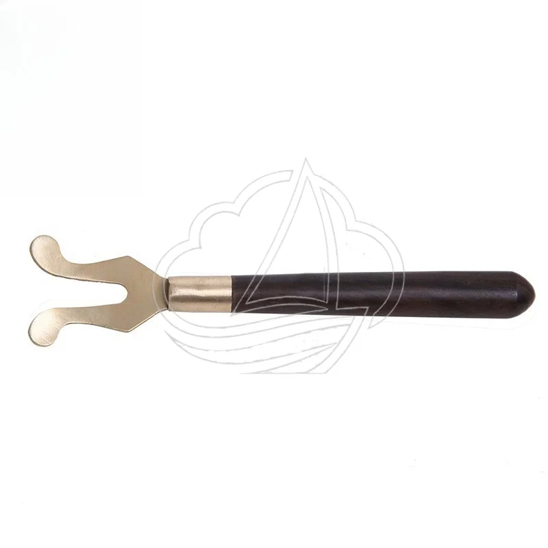 

Ebony Handle Kettle Fork Cast Iron Pot Clip Copper Lid Lifter Traditional Tea Ceremony Tools