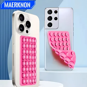 Ventouse en Silicone pour fixation de téléphone portable, support monté sur ventouse pour iPhone Android, Selfies et vidéos universels