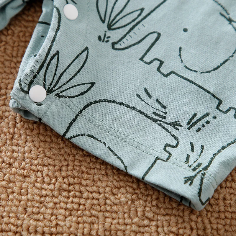 Cute Animal-elephant 0-12Months Newborn Baby Clothes Short Sleeves Bodysuit summer cotton Infant Romper Toddler boys Jumpsuit