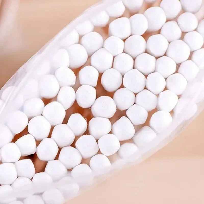 Doppelköpfige Wattestäbchen mit weicher runder Spitze für Damen-Make-up, Holzstäbchen für Nasen- und Ohrenreinigung, Gesundheitspflege-Tools – Detail 10