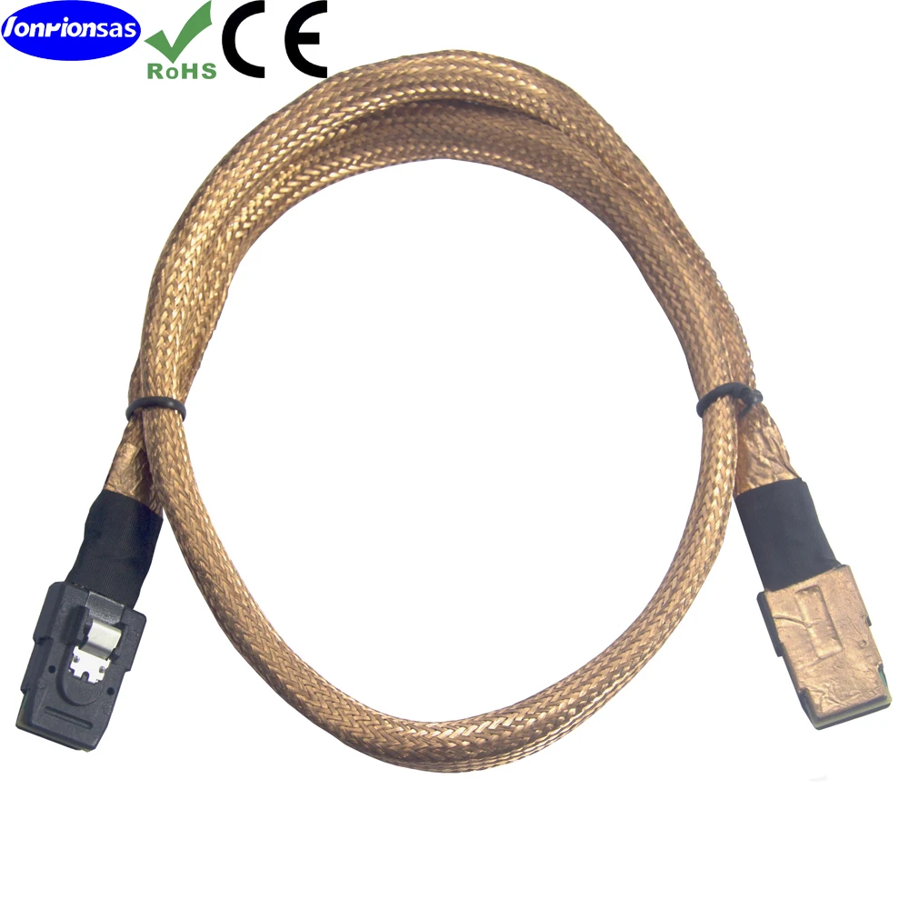 Lonrionsas # interne datenkabel 36-poliges mini-sas sff8087 kabel zu sff8087 mit kupfer mesh doppel abschirmung kabel