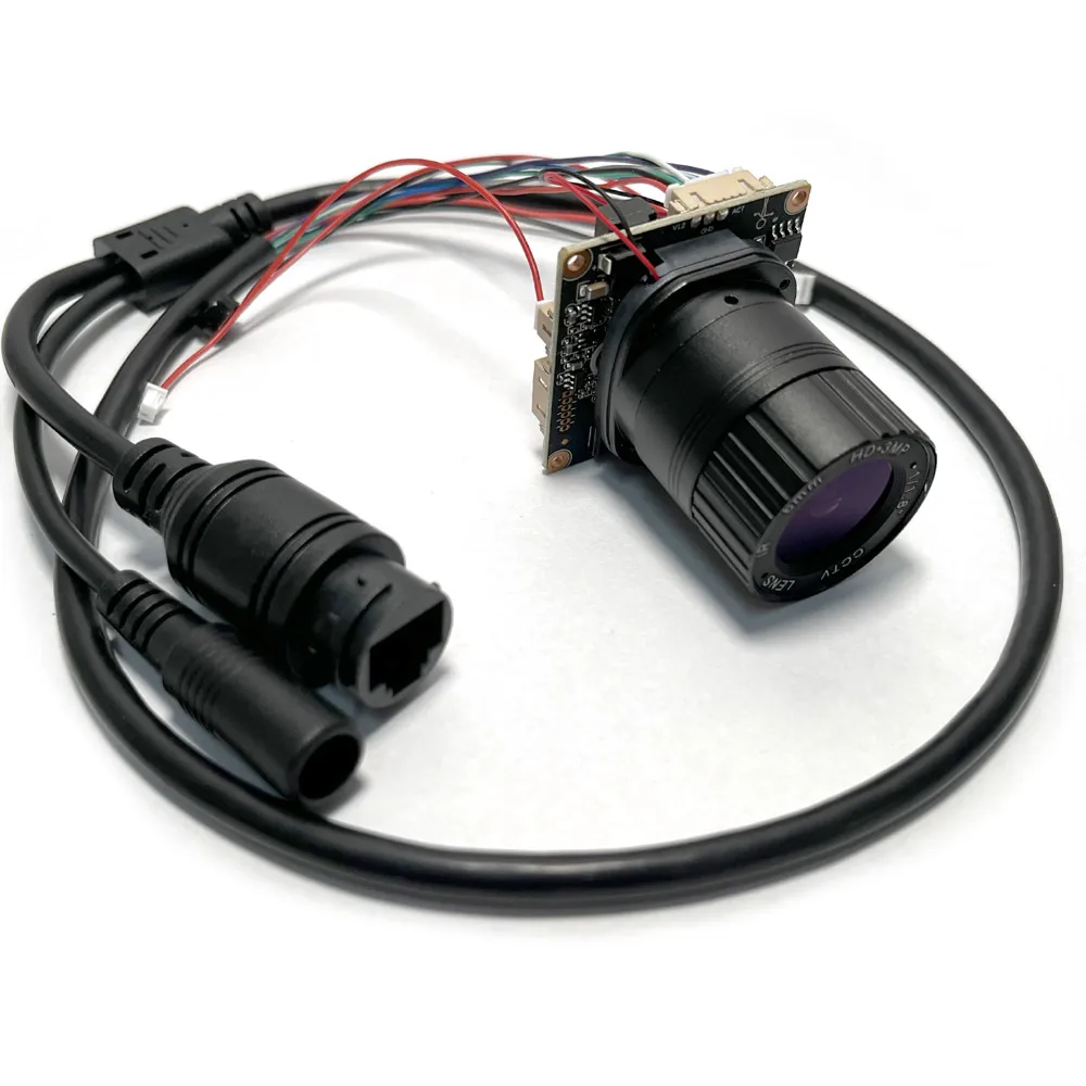 HD 4mp 3mp Double light low illumination H.265 AI IP Camera Module CMOS Board with CS lens ircut cable