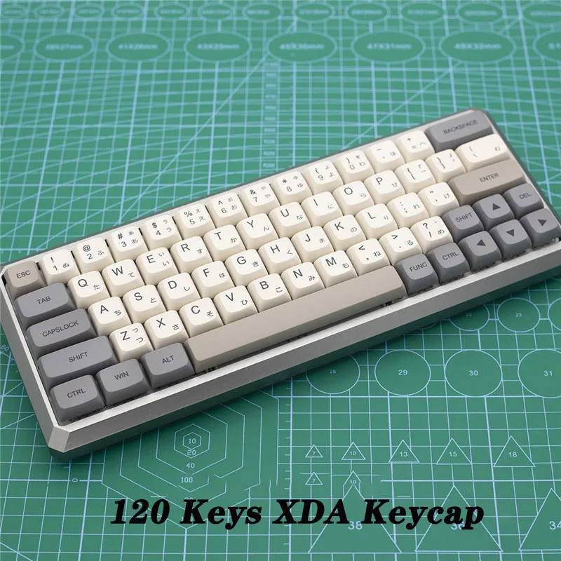 

XDA Profile 120 Keys Keycaps PBT Sublimation Teclado Mechanical Keyboard Retro Gray Game Key cap Customize Japanese Mx Switch