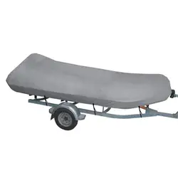 Inflatable Boats Cover Uv Protection Trailerable Boats Cover Fits V-Hull Tri-Hull Runabout Boats Cover Fishing Bass Boats