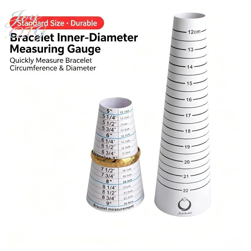 Hot Bracelet Bangle Sizing Cone Measuring Tool Sizer Gauge Jewelry Making Measurement Cone