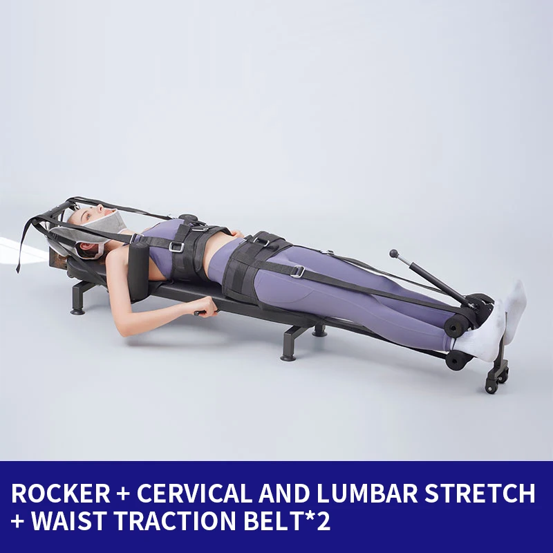 Increasing cervical spine and lumbar spine relaxer, leg-pulling fitness stretcher, home waist traction inversion machine