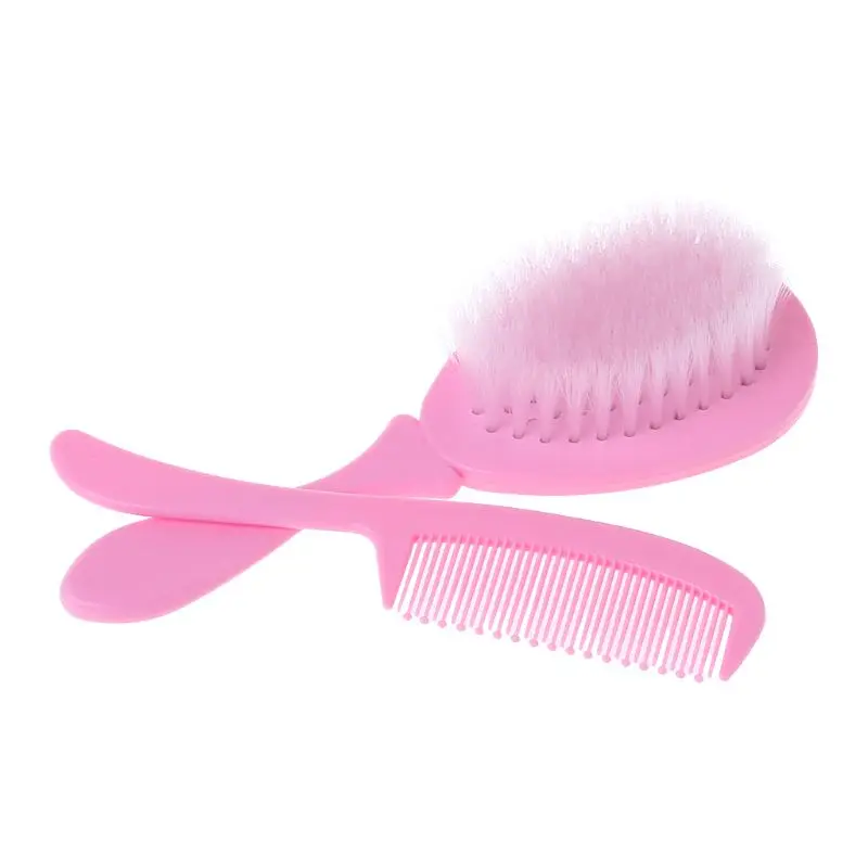 New Comb Brush Set Baby Bath Washing Hair Soft Bristle Round Tip Safe for Head Massa