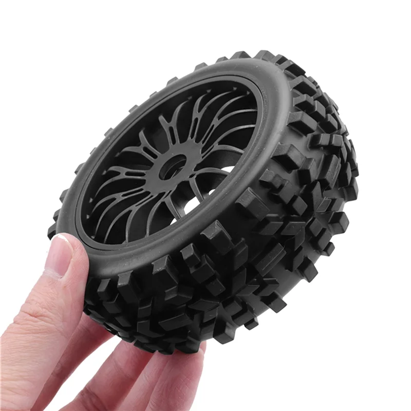 FBIL-4Pcs 118Mm 1/8 RC Off-Road Buggy Tires Wheel 17Mm Hex For ARRMA Traxxas Redcat Team Losi Kyosho VRX HPI WR8 HSP Hobao RC Pa