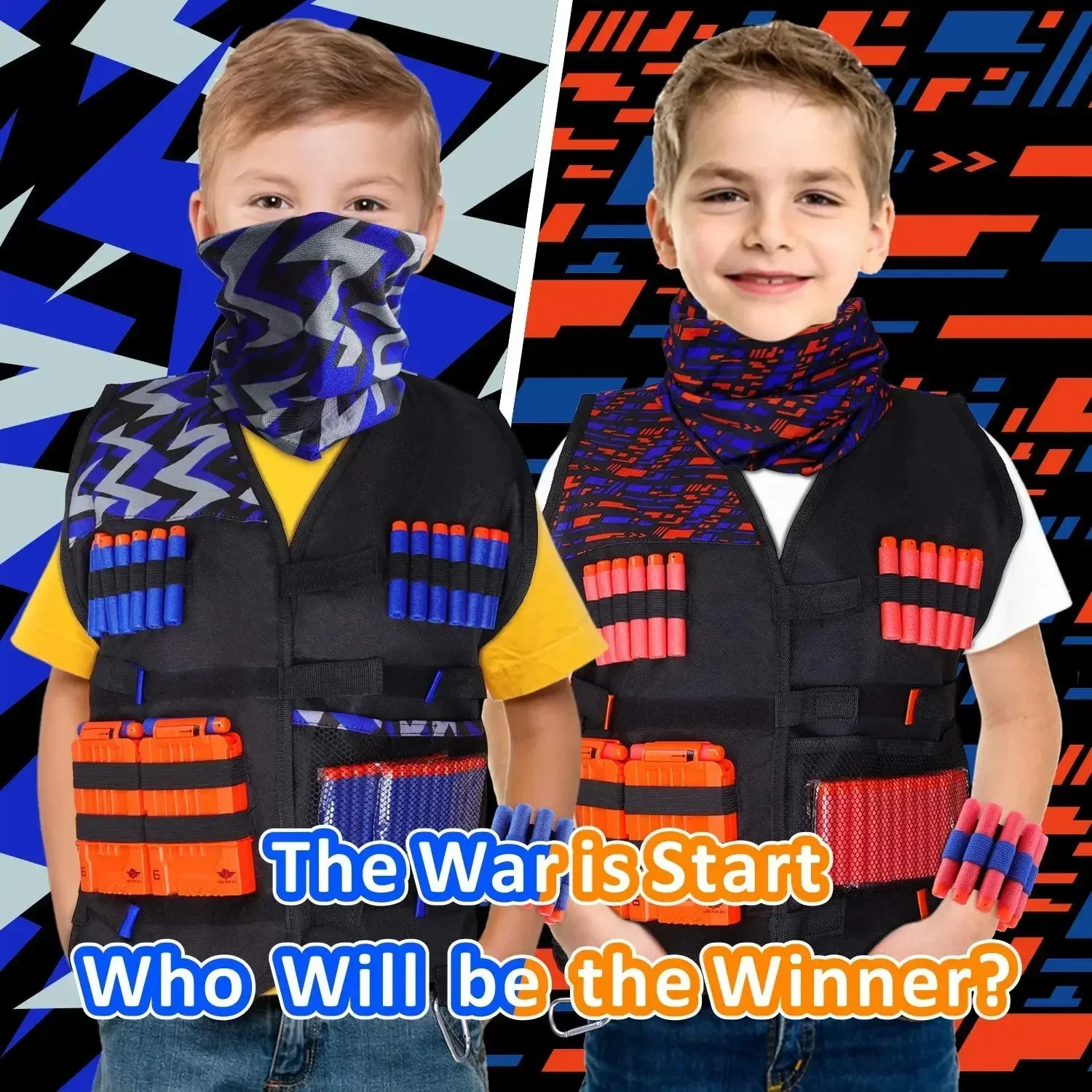 

Outdoor Game Kids Tactical Vest Suit Kit for Nf N-Strike Elite Series Children Gifts Toys Boys Tactical Jacket Waistcoat