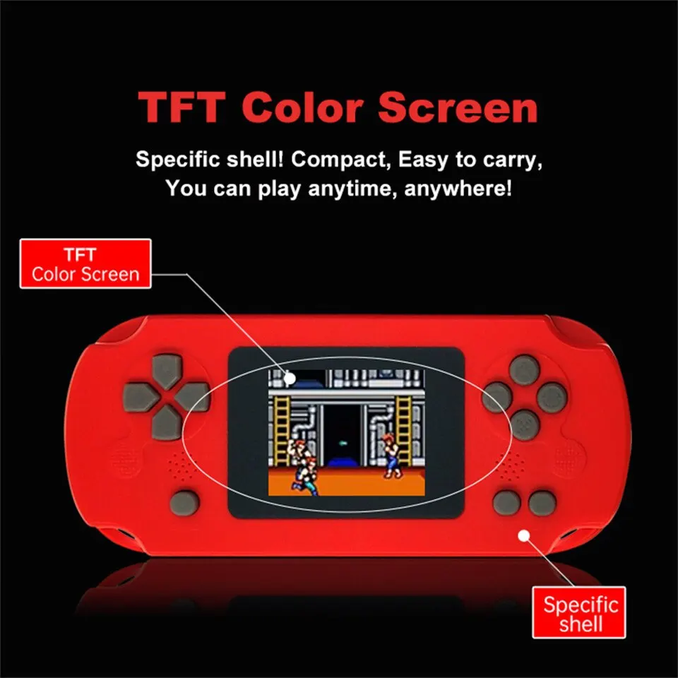 GAMINJA GC31 Retro Portable Mini Handheld Video Game Console TFT Color Screen Kids Game Player Built in 8Bit Games