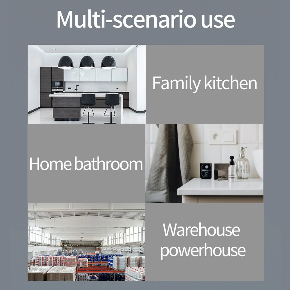 Detector inteligente de fugas de Gas, Sensor de alarma de Gas Natural, LED, Wifi, funciona con Smartlife