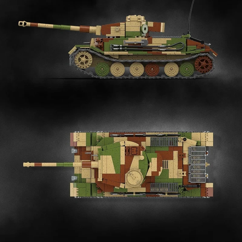 100302 TIGERIP] Pz.Bef.wg VI[P] Collection level building block series Tank Model Educational Gift Toys MOC Building Block Set