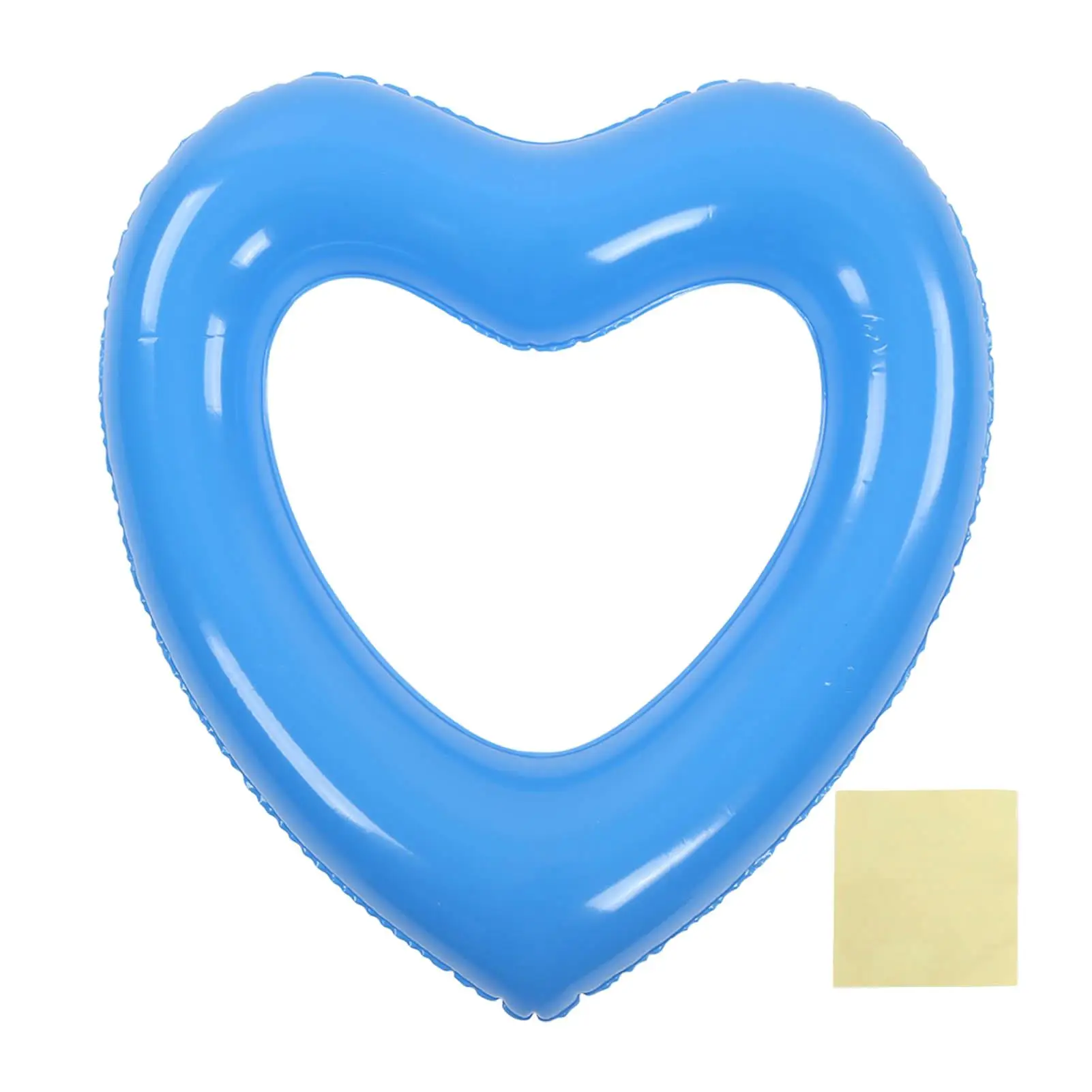 

Inflatable Heart Shaped Swimming Pool Float Ring 45cm Thick Tear Resistant PVC Ideal for Pool & Beach