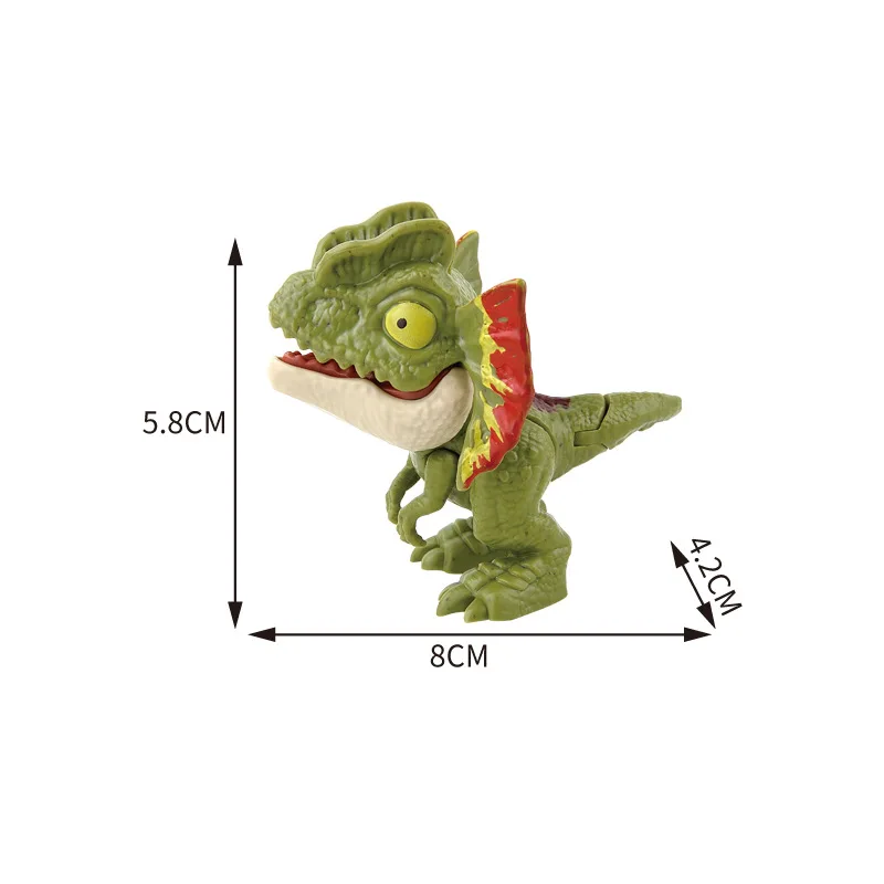 Finger Dinosaur Tricky Tyrannosaurus Model Biting Hand Fidget Jurassic Dino Toy for Children Animal Movable Joints T-Rex Gifts