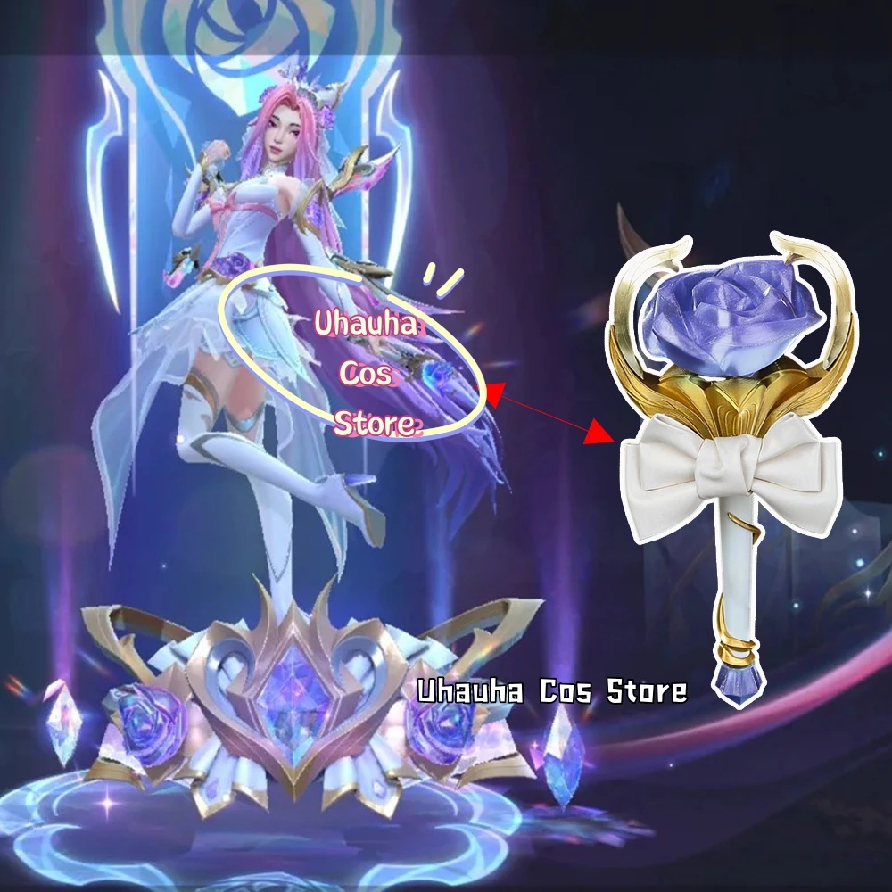 Game LOL Seraphine Seraphine Cosplay Microphone Prop Handmade PVC Material Perfect Copy 28.5CM Seraphine Role-playing Prop