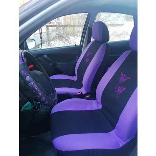 Imagen 2 del producto Funda Universal para asiento de coche, cubierta para volante, Interior, estilo mariposa, 5 colores, nueva moda
