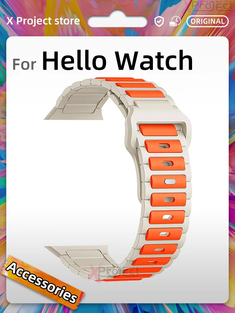 For Hello Watch 3 Plus Strap Silicone H14 Ultra Plus JS Smart Watch H13 Ultra H12 H11 Pro Smartwatch Band Sport 2 Color Bracelet