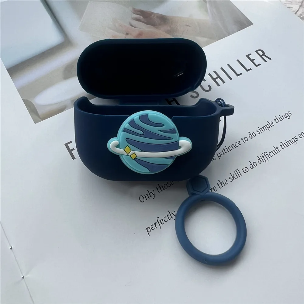 لتقوم بها بنفسك الكرتون سيليكون الحال بالنسبة لسامسونج غالاكسي براعم 3/3 برو حافظة لينة غطاء من السيليكون ل غالاكسي براعم 3/3Pro مع حزام الاصبع