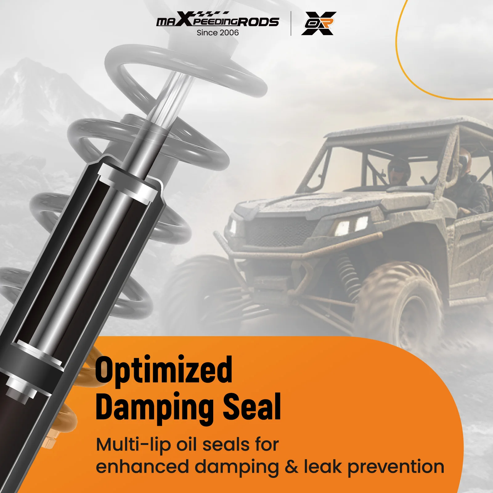 2pcs Front Coil-Over Shocks for Arctic Cat 1000 2008-2017 4x4 XT 4x4 TRV