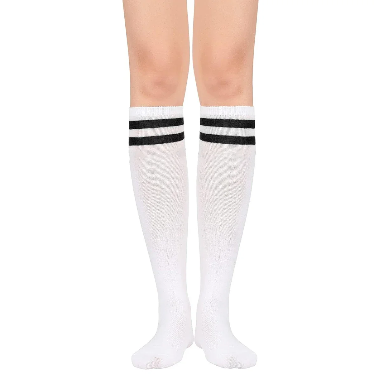 1Pair Soccer Socks Stripe Knee High Softball Baseball Team Sports Socks Breathable Football Socks for Men Women image 5