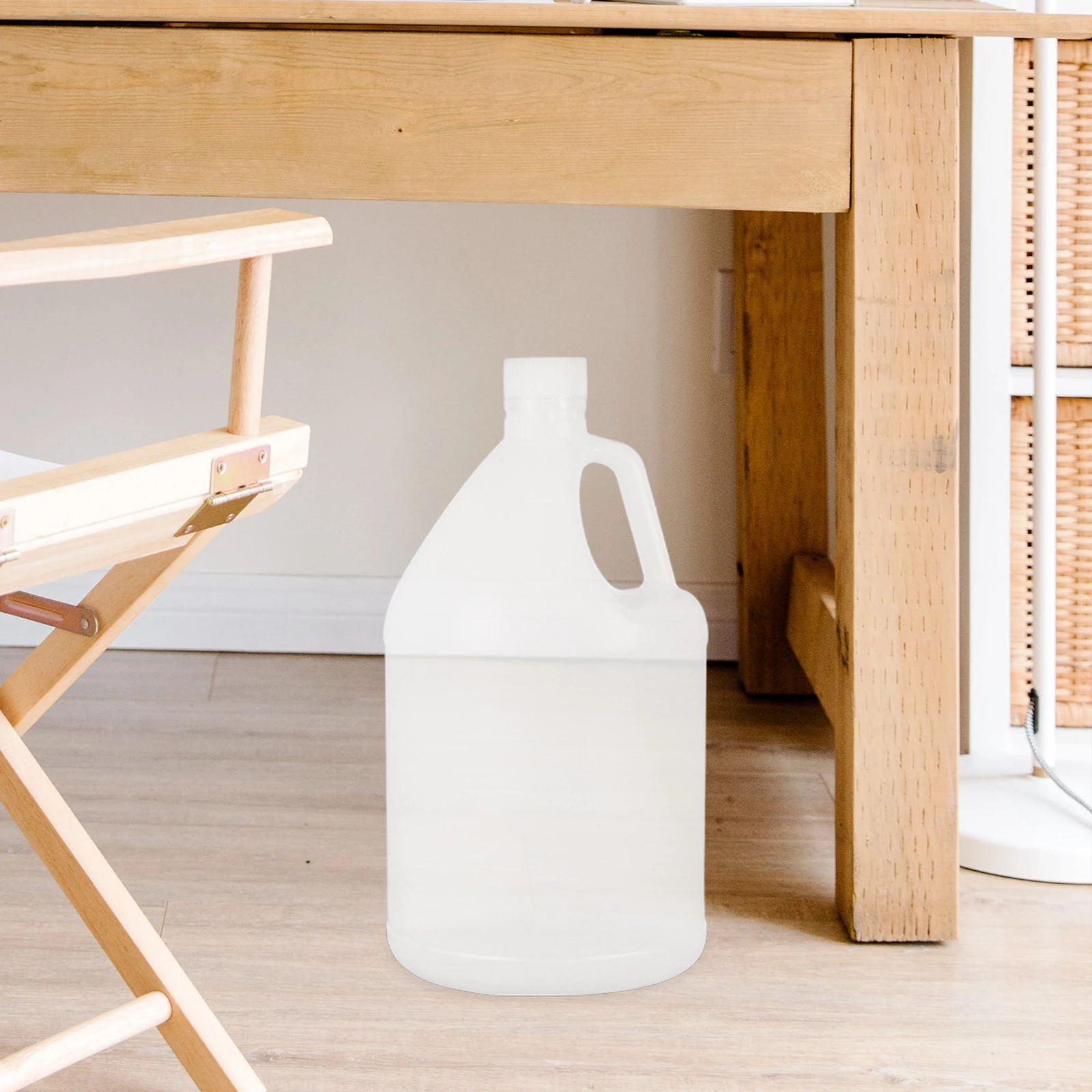 

Plastic Sealed Jar With Lid 1 Gallon Plastic Water Bucket Jug For Storage Cleaning Agents Soaps Fluids For Home Office Factory