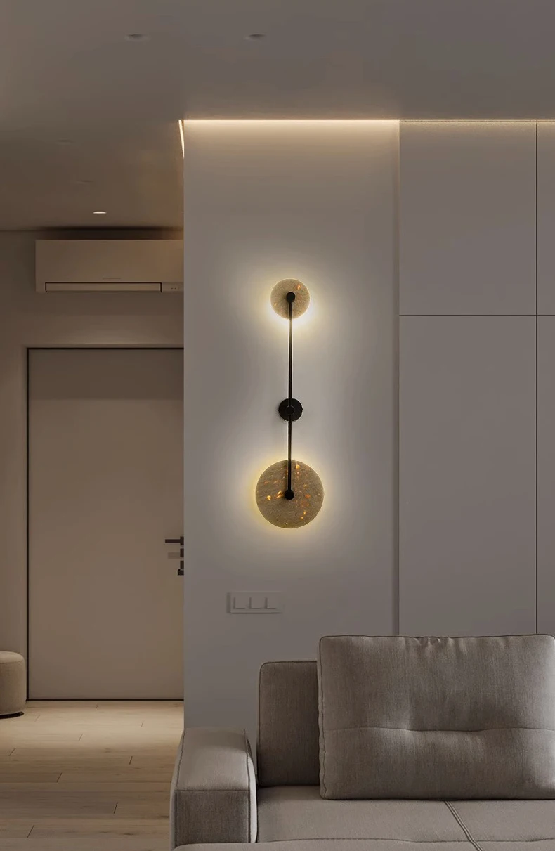Natural Stone Wall Lamp Art Sconce