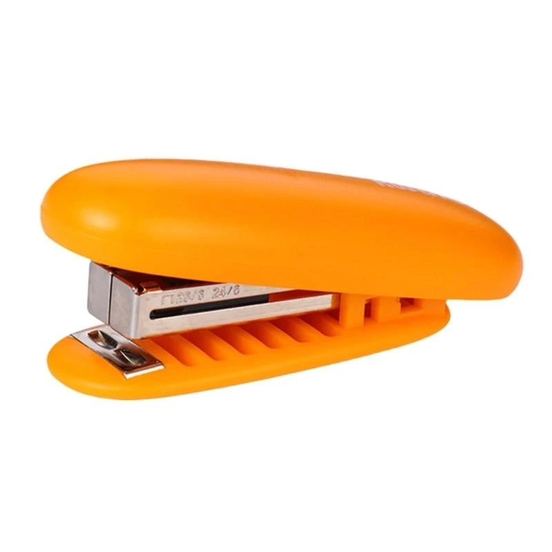 6 ПК на столе столового стаплера Пластиковая стаплер Бумага Стейплер Офис Стаплер Маленький Стаплер Легко загружать декоративный