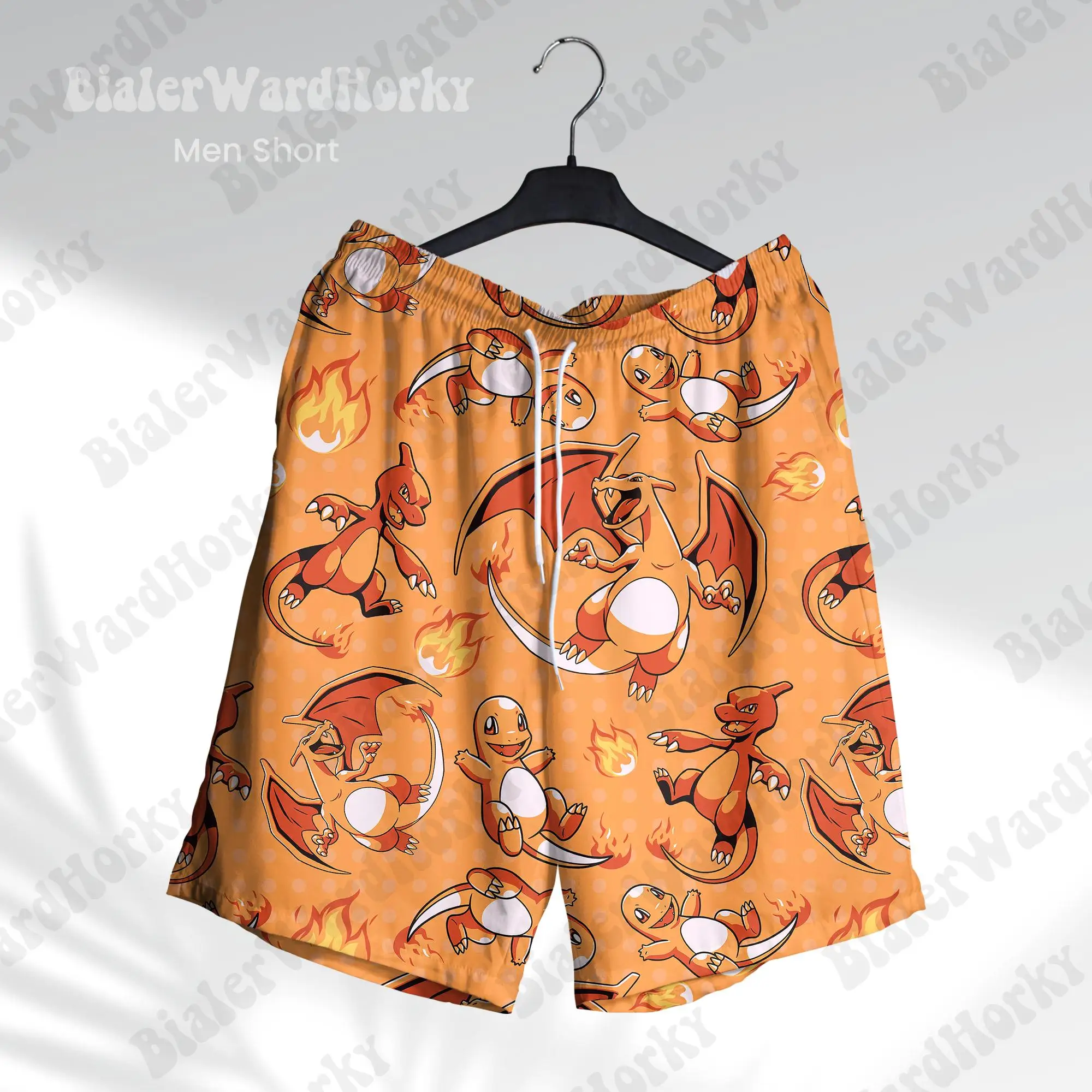Pokémon Charizard Hawaiian Shirt Charmeleon Anime graphic Vacation Apparel Summer Men's T-Shirt Children's Clothing Tee Woman ﻿ view 5