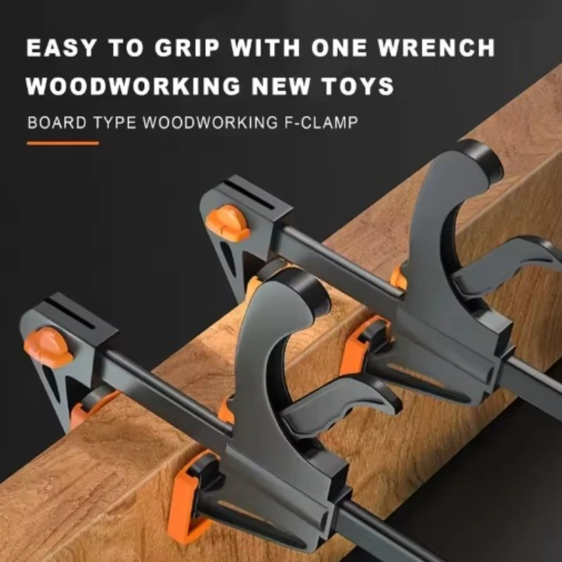 1pcs 4 inches Woodworking Clamp F Hard Quick Release Ratchet Speed Squeeze Clip Kit DIY Carpentry Hand Tool Woodworking Clamp