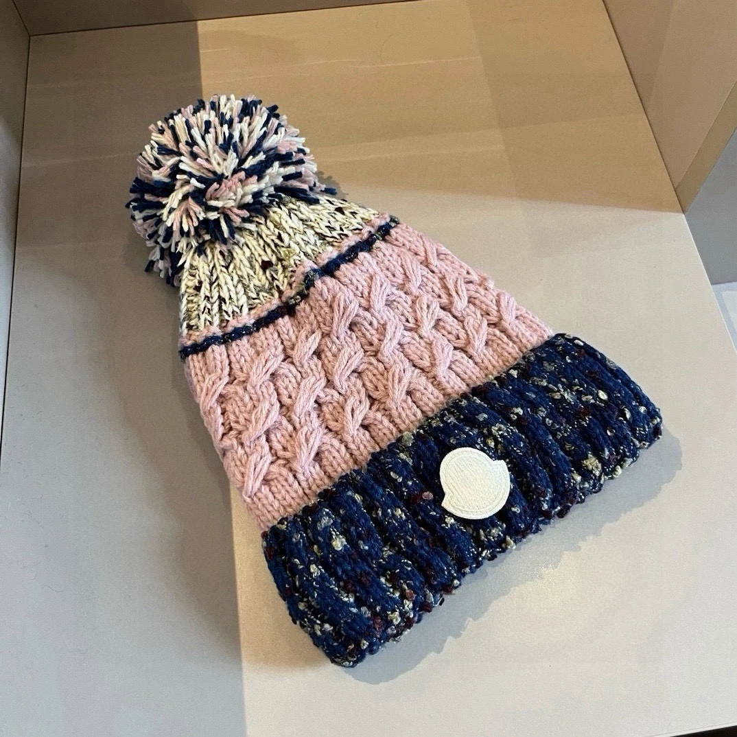 

Women's Winter Knit Beanie with Pom Poms, Lined Cuff Brim Hat, Thermal Outdoor Ear Protection for Cold Weather & Snow Activities