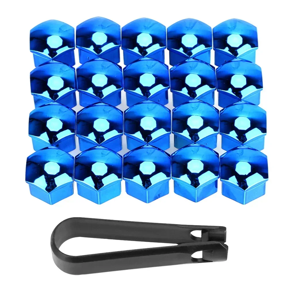 17/19/21mm 20Pcs Car Wheel Nut Caps Anti-Rust Auto Hub Screw Protection Covers Car Tire Screw Caps Nut Bolt Covers Auto Exterior