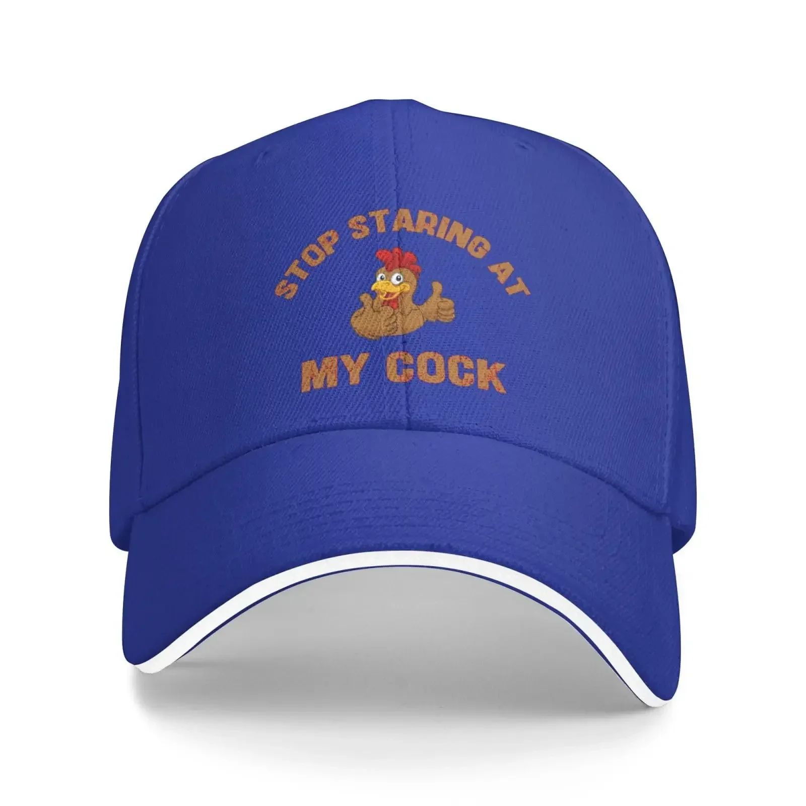 Stop Staring at My Cock Hat for Men Women Baseball Cap Funny Gifts Trucker Hats