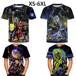 Vintage Gothic Vintage Horror Skull 3D Print Men's T-shirts Y2k New Fashion O-neck Short Sleeve Tops Hip-Hop Streetwear Men Tees