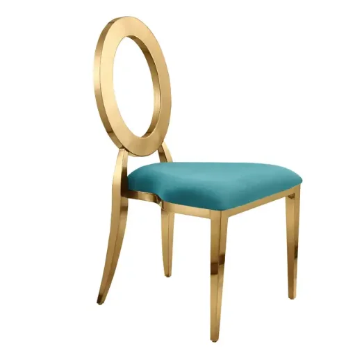 

Полый золотой стул из нержавеющей стали