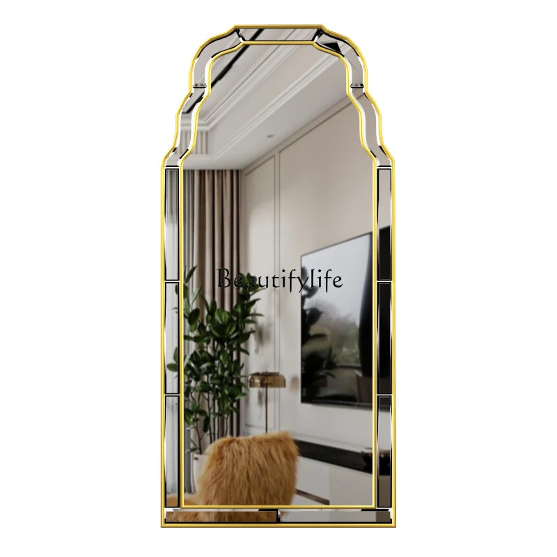 Full body wall self-adhesive mirror Dormitory dormitory wall small piece makeup glass patch bathroom mirror