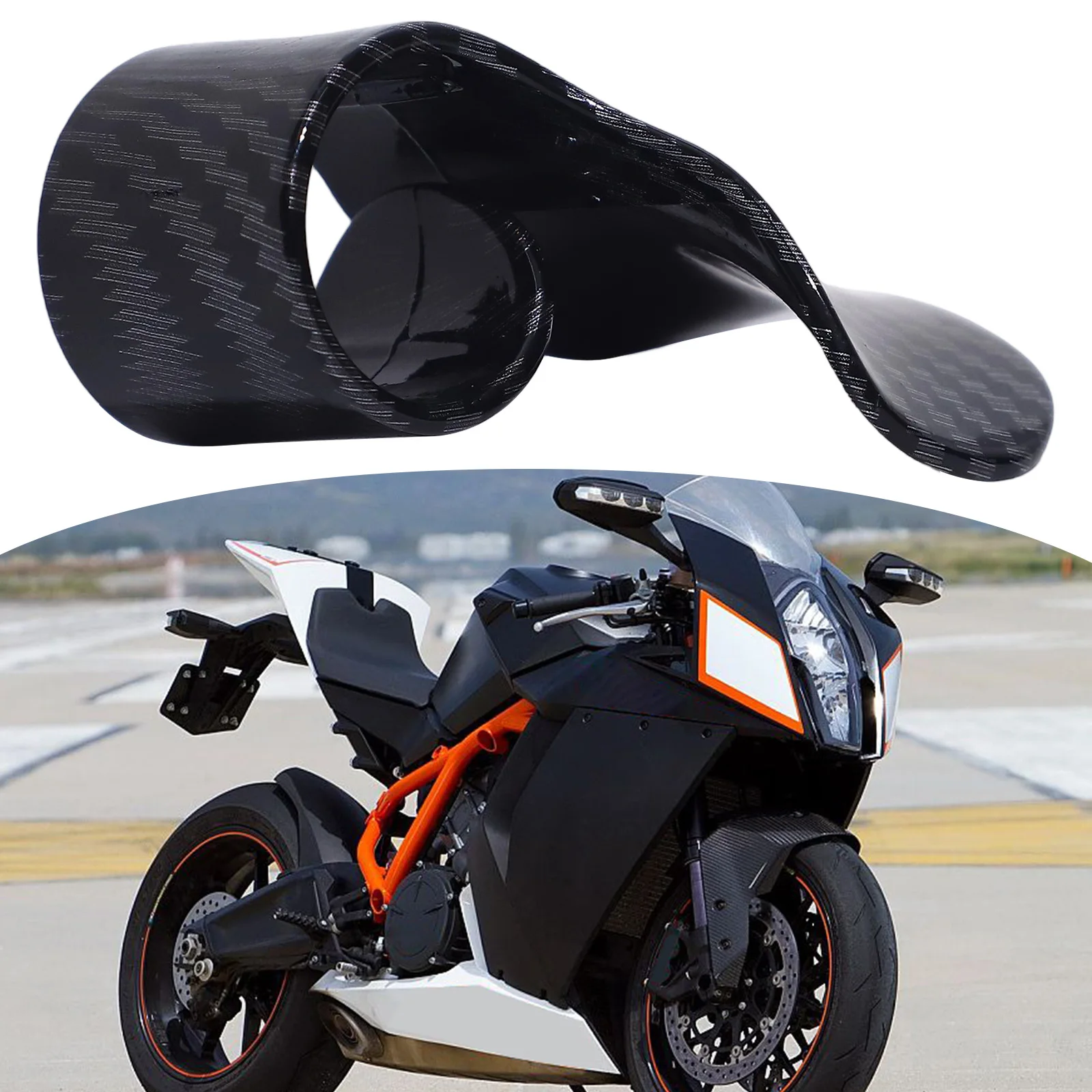 

Накладка на ручку газа из ABS-пластика для мотоцикла, экономящая топливо, с текстурой под карбон, простая в использовании, из качественных материалов