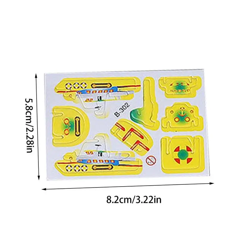 Avião 3D Puzzles para crianças, Espuma Assemble Toy, Teaser Plane, Tank Dinosaur, Puzzle, Educacional, Família, Brinquedos noturnos, 10pcs