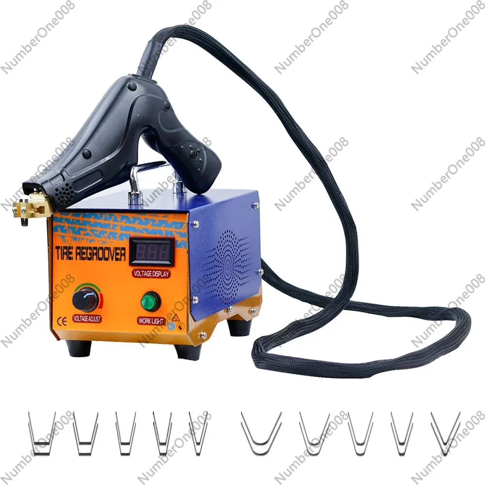 1000W Tire Grooving Machine with 20 Blades Blue 110V/220V Tire Groover for Deepening Tread Patterns
