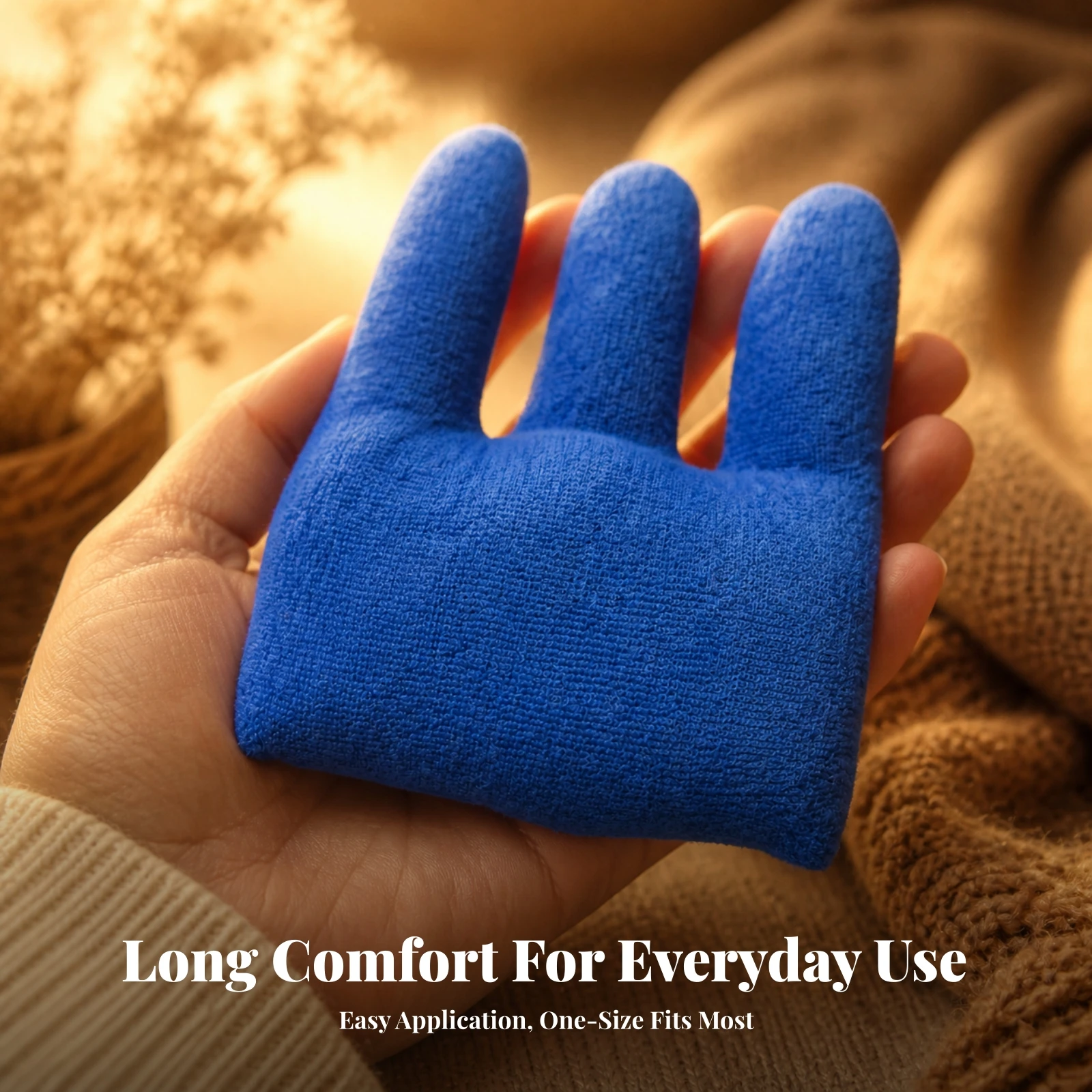 Hand Grip Pad with Finger Loops Soft Cushioned Grip Aid Soft Hand Exerciser Padded Finger Strengthener Comfortable