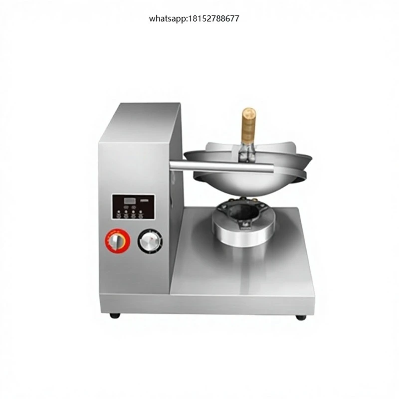 Automatic Stainless Steel Commercial Cooking Machine Gas Simulation Chef Throwing Pan Fierce Fire 220-240V