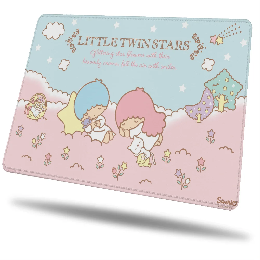 Keyboard Pad Small Cute Mouse Pad Anime LittleTwinStars Pc Gamer Girl Table Mat Mousepad Company Desk Accessories Game Mats Hot