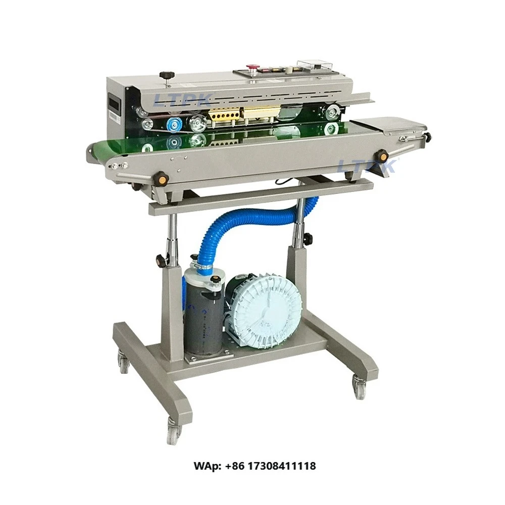 LT-DBF1000 Automatic Inflatable Film Sealing Machine Kraft Paper Bag Plastic Small Bag Pneumatic Filling Continuous Heat Sealer
