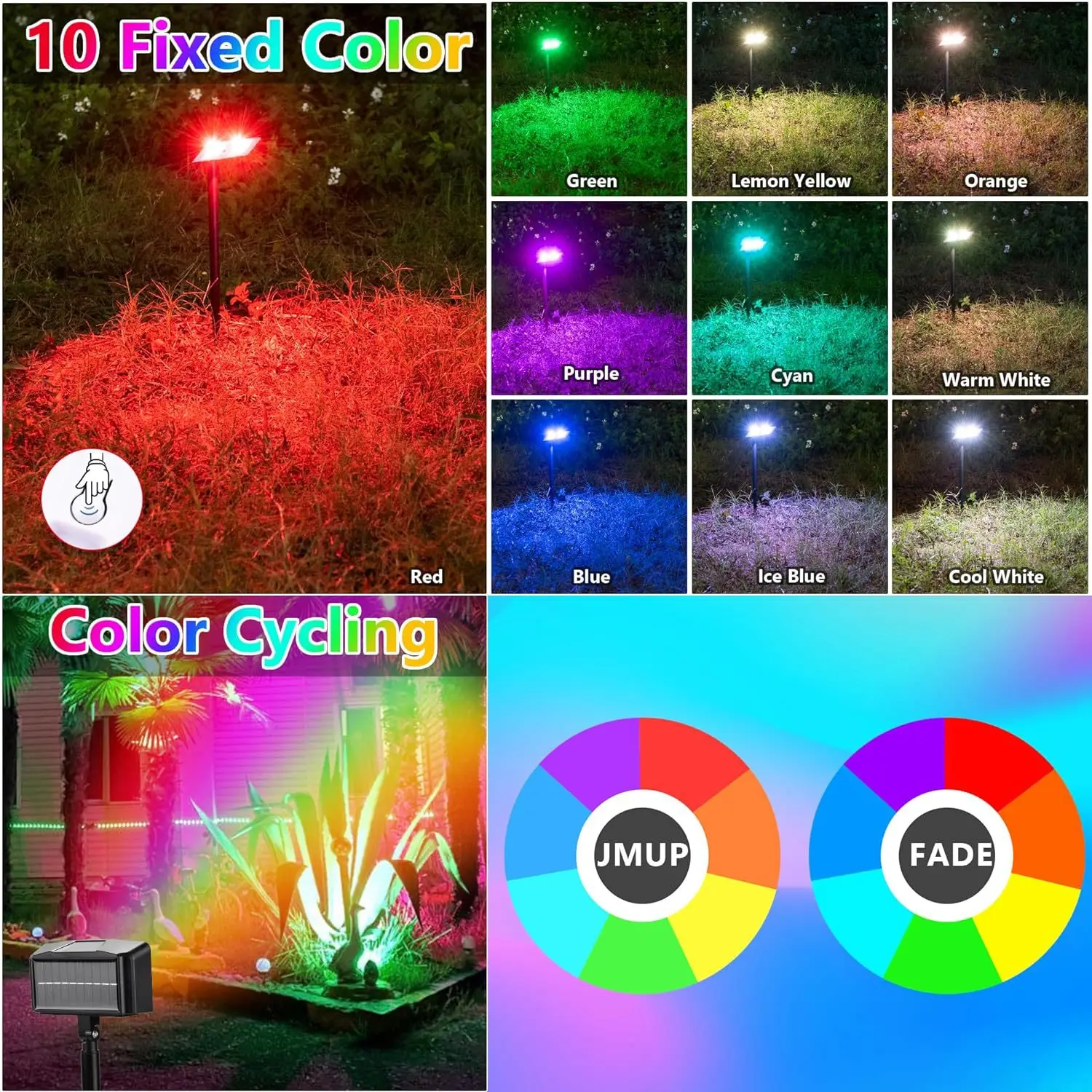 Solar Powered Lights Lawn Lights Courtyard Lights Outdoor Camping Plug-in lights Garden Decoration Atmosphere Lights