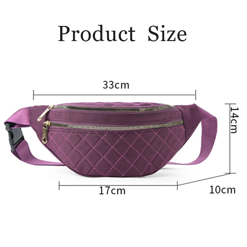 Waist Bag Women Fanny Pack Chest Shoulder Belt Bag Fashion Packs Party Crossbody Lady Travel Phone Pouch Lady Purse Bum Bags