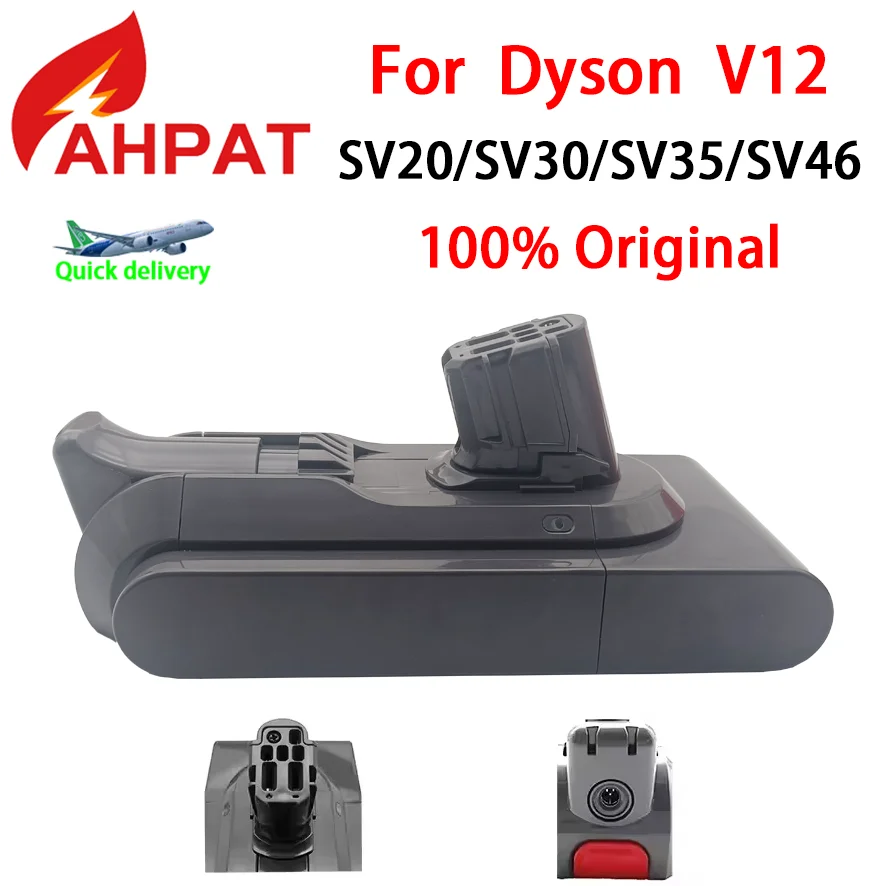 

2025 NEW 25.2V 3000-12800mAh Battery for Dyson V12 Detect Slim Cordless SV20, SV30, SV35, SV46 Vacuum Cleaner Fit