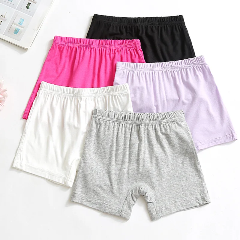 

Girls' safety pants Summer thin modal leggings Three point anti glare elastic children's shorts