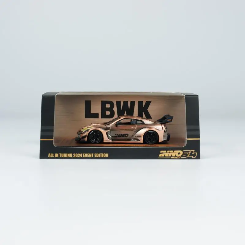 INNO 1:64 NISSAN GT-R (R35) LBWK 2024 Special Edition Chase Die-cast Alloy Car Model Collection Display Gift