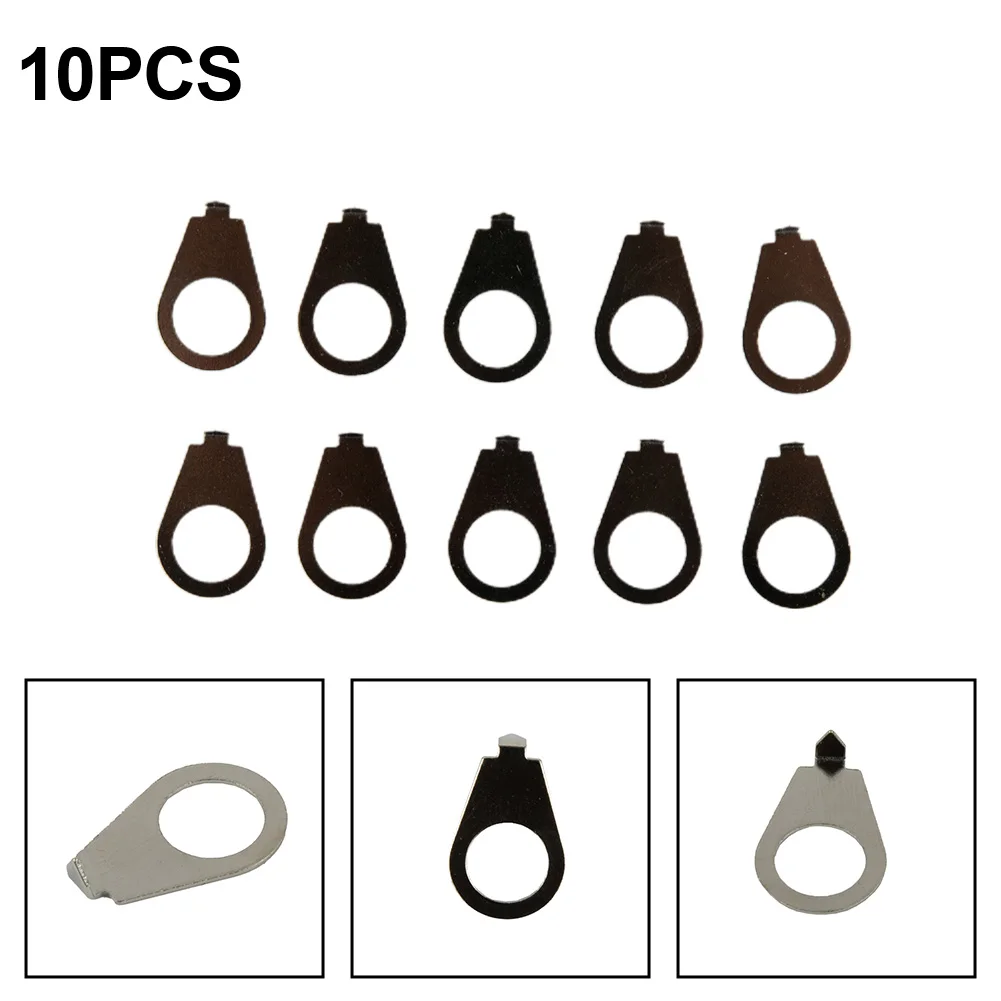 10Pcs Guitar Knobs Pointer Plate Indicator Washers For Gibson LP Electric Guitar Guitar Knobs Pointer Plates Stringed Instrument